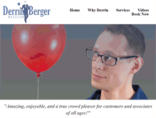 Tablet Screenshot of derrinberger.com